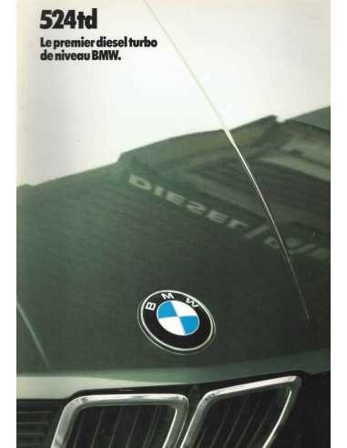 Brochure BMW 524td 115ch (1983) Français | BMW 126 - Ref: 3 11 05 11 30 2/83 VM |