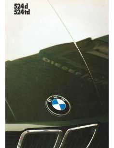 Brochure BMW 524 D et 524 TD (1986) Français | BMW 125 - Ref: 9 11 05 10 30 2/86 VM |