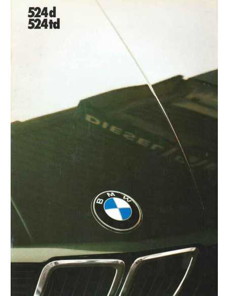 Brochure BMW 524 D et 524 TD (1986) Français | BMW 125 - Ref: 9 11 05 10 30 2/86 VM |