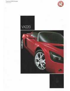 Brochure VAUXHALL VX220 (2003) Anglais | VAUXHALL02 - Ref: VM0203739 |