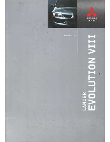 Brochure MITSUBISHI Lancer Evolution 8 (2004) Anglais | MITSU01 - Ref: EVO85004 07/04 |