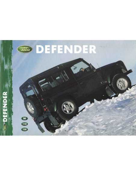 Brochure LAND ROVER DEFENDER (TD5) 1999 - Anglais | LR09 - Ref: LR/005/99 |