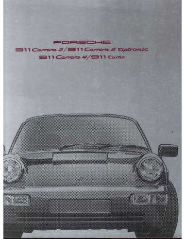 Brochure PORSCHE 911-964 Carrera et Turbo (1990) Français | PORS48 - Ref: WVK 127 130 9/90 |