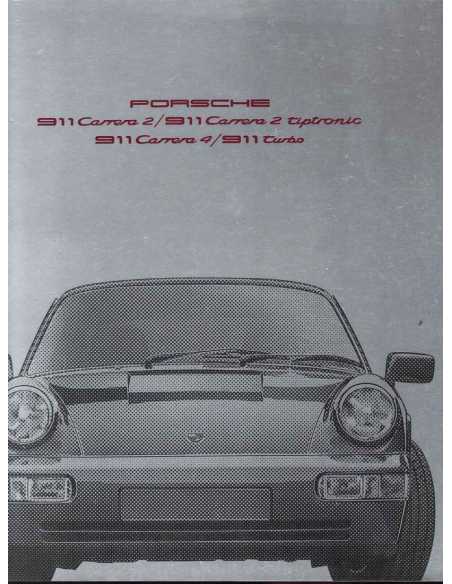 Brochure PORSCHE 911-964 Carrera et Turbo (1990) Français | PORS48 - Ref: WVK 127 130 9/90 |