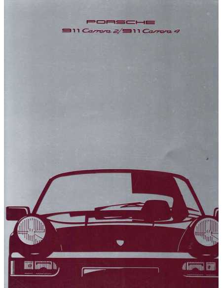 Brochure PORSCHE 911-964 Carrera 2 et 4 (1989) Français | PORS49 - Ref: WVK 103 330 9/89 |