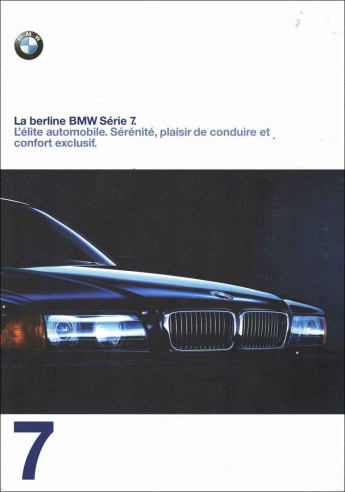Brochure BMW Série 7 (1997) Français | BMW158 - Ref: 7 11 07 30 30 2/97 VM |