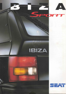 Dépliant SEAT IBIZA Sport (1992) Français | SEAT12 - Ref:D.L.B 31.998.1992 |