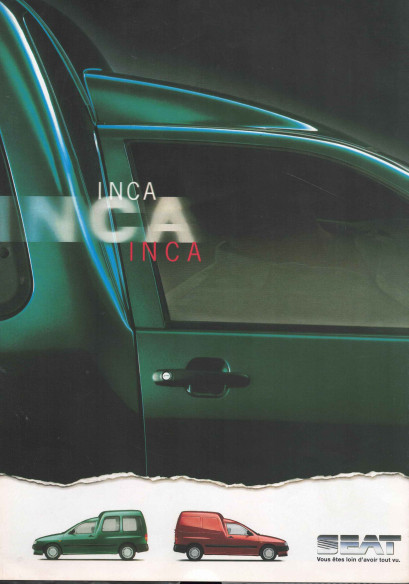 Dépliant SEAT INCA Van et Combi (Français) | SEAT14 - Ref: INCA |