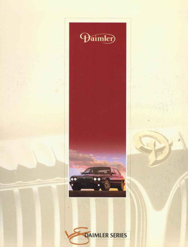 Brochure DAIMLER V8 & Super V8 (1998) Anglais | Daimler01 - Ref: JLD/10/01/02/98 |