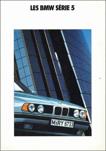 Brochure BMW Série 5 Berline (1990) Français | BMW170 - Ref: 0 11 05 12 30 2/90 VM |