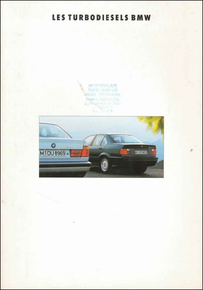 Catalogue BMW Turbodiesels (1993) Français | BMW 175 - Ref: 3 11 15 02 30 1/93 VM |