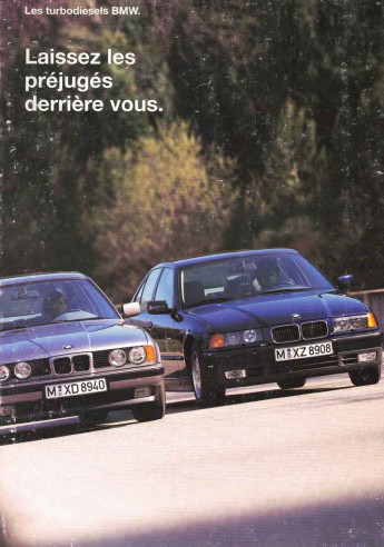 Catalogue BMW Turbodiesels 325 et 525 (Français) 1993 | BMW 182 - Ref: 3 11 15 05 30 1/93 VM |