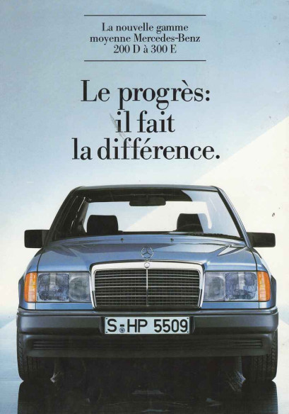 Brochure MERCEDES 200D et 300E (Français) 1984 | MER208 - Ref: MKP 6701.6072.03-00/1284 |