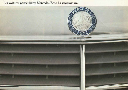 Brochure MERCEDES Voitures particulières (Français) 1980 | MER210 - Ref: 670.11100.03-00/1280 |