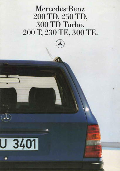 Brochure MERCEDES 200,250 TD et 300 TD Turbo (Allemand) 1985 | MER215 - Ref: MKP 6701.6093.00-00/0885 |