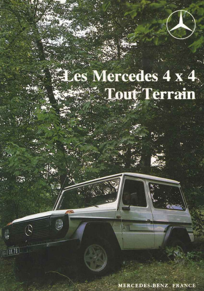 Brochure Technique MERCEDES Gamme 4X4 Tout Terrain (Français) 1984 - Inclus Fourgon | MER216 - Ref: 1686.10/84 |