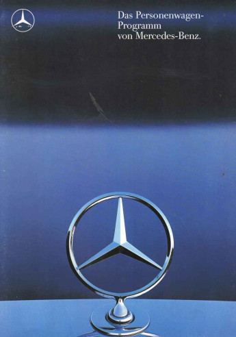 Brochure MERCEDES Personenwagen Programm 1988 (Allemand) | MER218 - Ref: MKP 6701.1100.00-06/0888 |