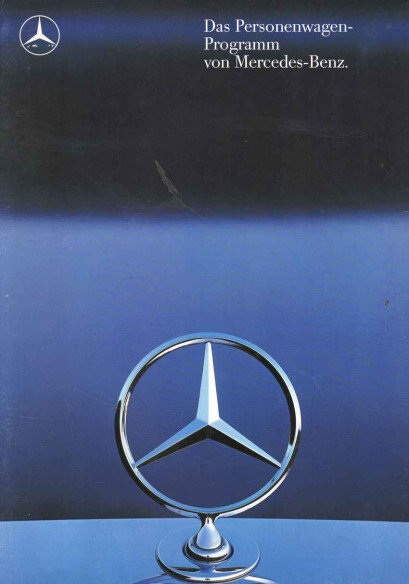 Brochure MERCEDES Personenwagen Programm 1988 (Allemand) | MER218 - Ref: MKP 6701.1100.00-06/0888 |