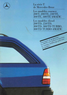 Brochure MERCEDES Série T - Inclus 200TE (Français) 1988 | MER220 - Ref: MKP 6701.0501.03-05/0888 |
