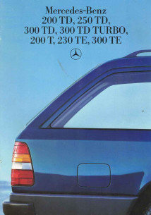Brochure MERCEDES Série T - Inclus 300TE (Français) 1986 | MER223 - Ref: MKP 6701.0501.03-02/1286 |