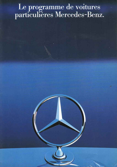 Brochure MERCEDES Voitures particulières (Français) 1986 | MER224 - Ref: MKP 6701.1000.03-01/0686 |