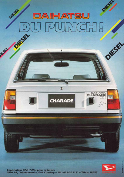 Dépliant DAIHATSU CHARADE Diesel (Français) | DAI09 - Ref: DU PUNCH |