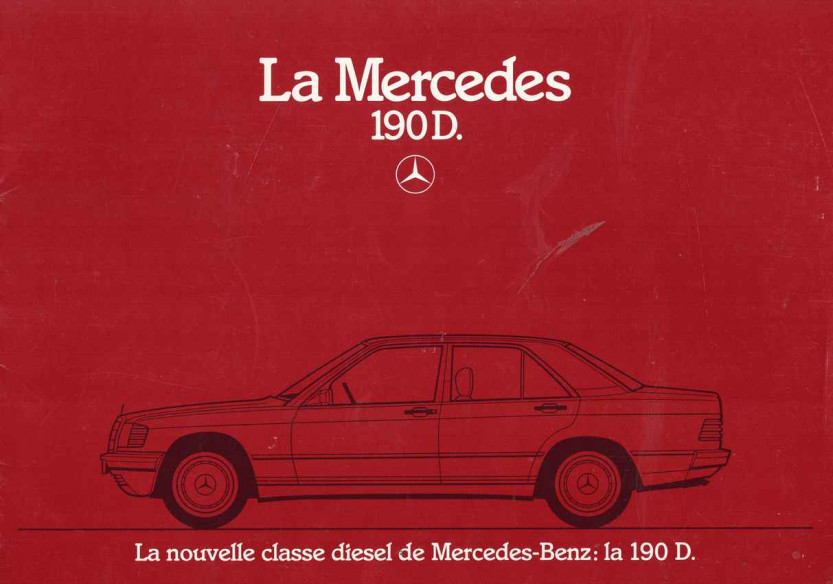 Brochure MERCEDES 190D W201 (Français) 1983 | MER201 - Ref: WAM 6701.0001.03-00/0883 |