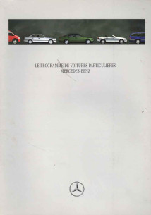 Brochure MERCEDES Voitures particulières (Français) 1996 - Inclus Classe V/G | MER204 - Ref: VP/KW 6701.1101.03-14/0996 |