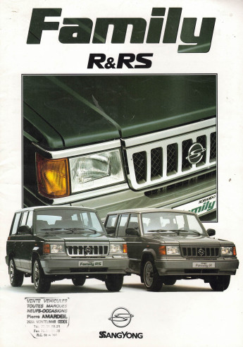 Brochure SsangYong Family R et RS (KORAUTO) | Ssang4 - Family |
