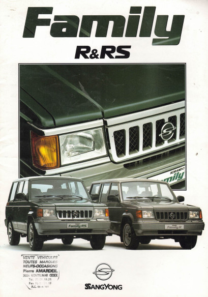 Brochure SsangYong Family R et RS (KORAUTO) | Ssang4 - Family |