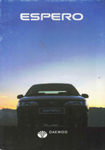 Brochure DAEWOO ESPERO 1.8 MPi et 2.0 MPi (1995) Français | DAE05 - Ref: 95/0552 |