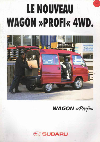 Brochure SUBARU Wagon "Profi" (Français) 1996 | SUB04 - Ref: F/1/96/4000 |