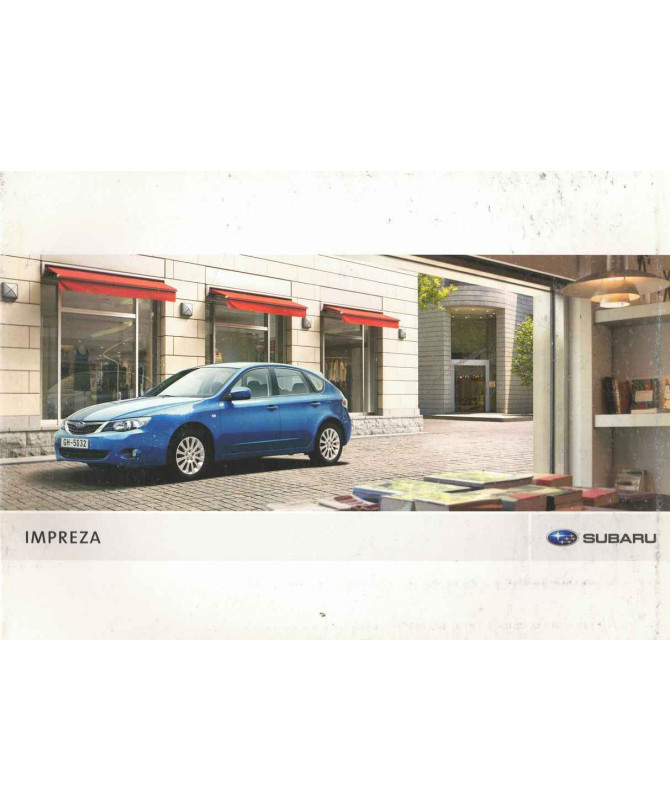 Brochure SUBARU IMPREZA 4WD (Français) 2001 | SUB09 - Ref: 08GNFRFR-01 |