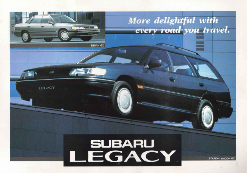 Plaquette SUBARU SEDAN & Station WAGON GX (Anglais) 1991 | SUB12 - Ref: 92LF 90E 1991.10 |