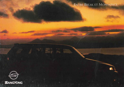 Brochure SsangYong MUSSO Break et Monospace (Français) | Ssang5 - Ref: 2389 |