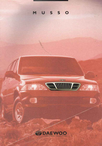 Brochure DAEWOO MUSSO (Français) 2000 | DAE12 - Ref: AM2000-200353-FR |