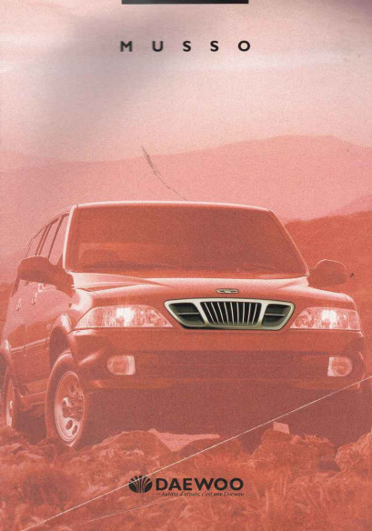 Brochure DAEWOO MUSSO (Français) 2000 | DAE12 - Ref: AM2000-200353-FR |