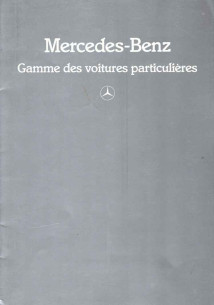 Catalogue MERCEDES Voitures particulières (Français) 1985 | MER229 - Ref: MKP 6701.1000.03-07/0785 |