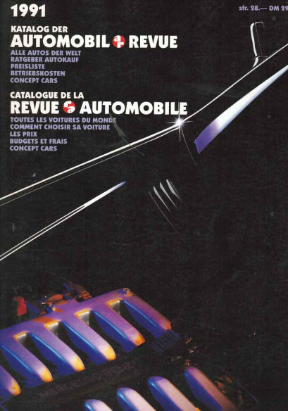 Numéro Catalogue 1991 de la la Revue automobile suisse | Revue Suisse 1991 |