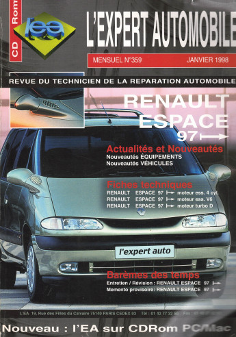 Revue de réparation RENAULT Espace Depuis 1997 Ess. 4cyl, V6 et Turbo D | LEA359 |