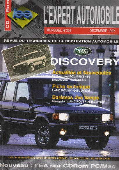 Revue de réparation LAND ROVER Discovery TDi | LEA358 |