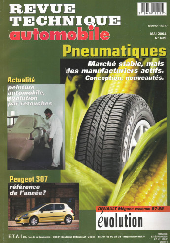 Revue technique Automobile Dossier: Pneumatique (Marché, conception) | RTA639 |