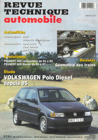 Revue technique Automobile VOLKSWAGEN Polo Diesel 64ch | RTA611 |