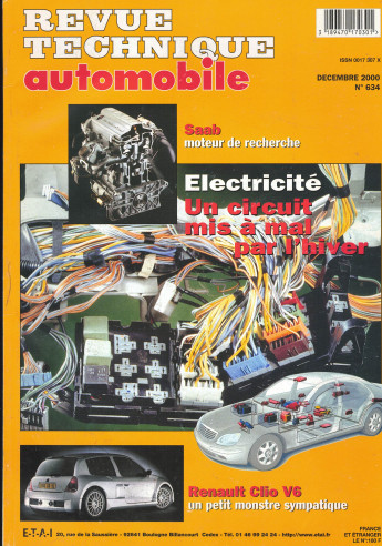 Revue technique Automobile Dossier: Electricité | RTA634 |