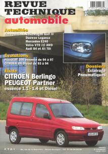 Revue technique Automobile CITROEN Berlingo Ess 1.1 et 1.9 Diesel | RTA602 |