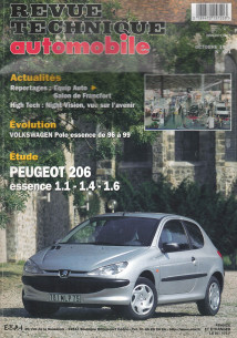 Revue technique Automobile PEUGEOT 206 Essence 1.1-1.4 et 1.6 | RTA621 |