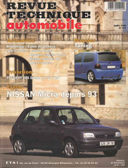 Revue technique Automobile NISSAN Micra Depuis 1993 (55 et 75ch) | RTA572 |