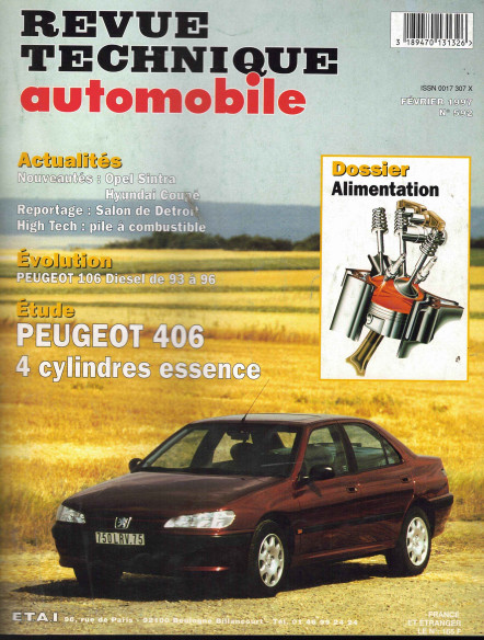 Revue technique Automobile PEUGEOT 406 Essence 4 cylindres | RTA592 |