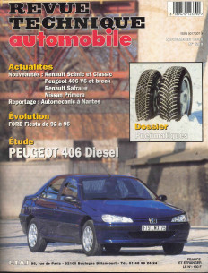 Revue technique Automobile PEUGEOT 406 Diesel XUD 90 et 110CH | RTA589 |