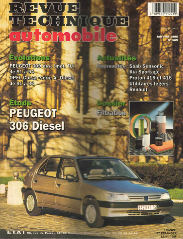 Revue technique Automobile PEUGEOT 306 Diesel 3,4 et 5 portes | RTA569 |